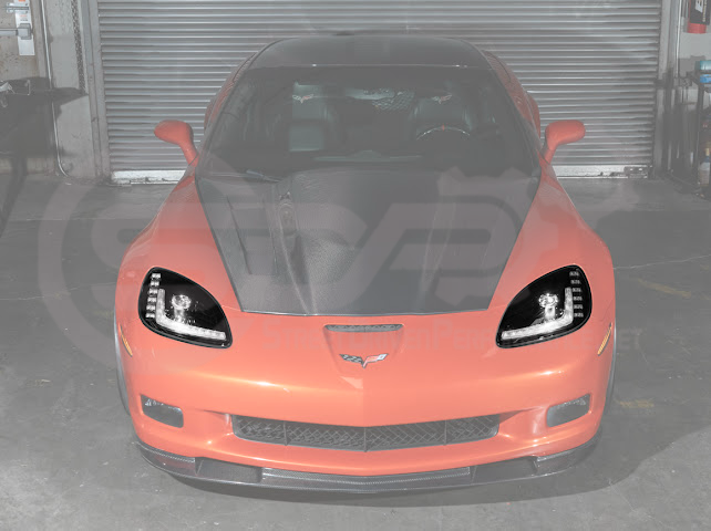 2005-2013 CHEVROLET CORVETTE C6 | C7 STYLE PROJECTOR LED SEQUENTIAL SIGNAL TURN HEADLIGHTS (PAIR)